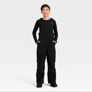 Kids/boys Waterproof Snow Bib - All in Motion Sz Medium 8 Black
